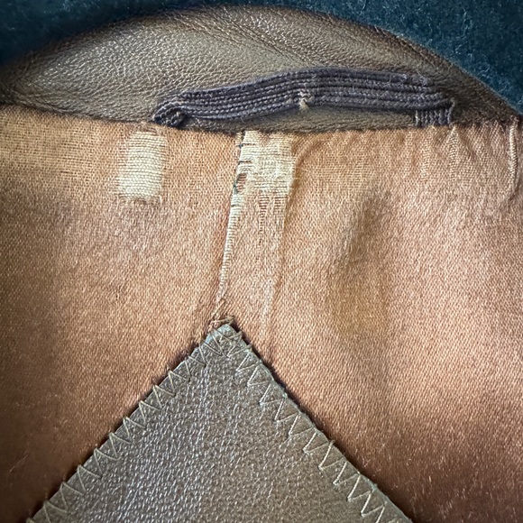 Vintage New Generation by Grais Brown Genuine Leather Jacket Blazer Size 46 - Picture 6 of 14